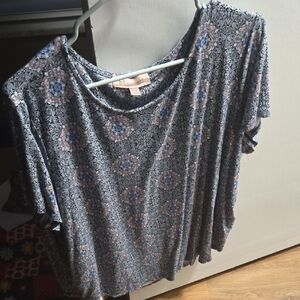 *Host Pick* Philosophy Gray Floral Blouse